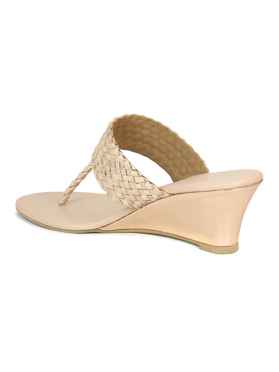 Wedge Braided Slide Sandal