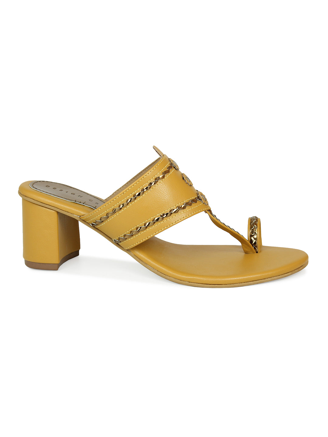 Classic Kolapuri Inspired Yellow Design | Design Crew