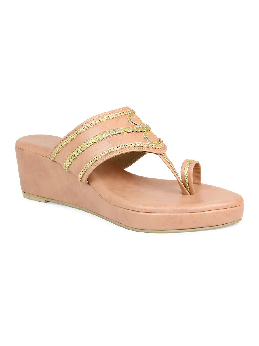 Kholapuri Inspired Wedge Sandal