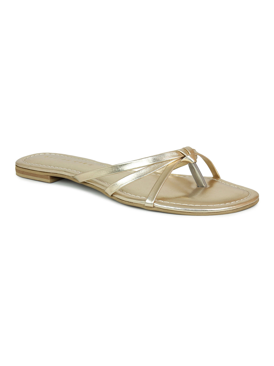 Strappy Knotted Slides