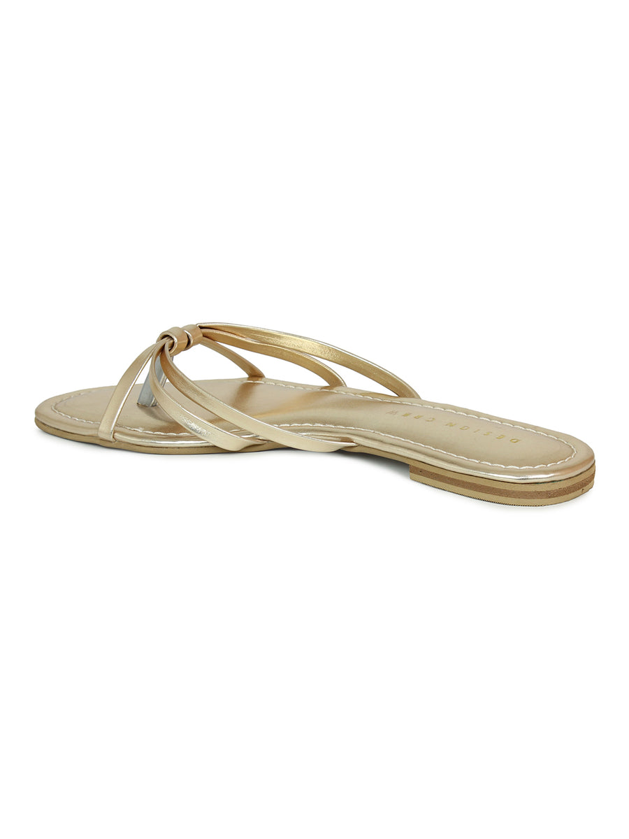 Strappy Knotted Slides