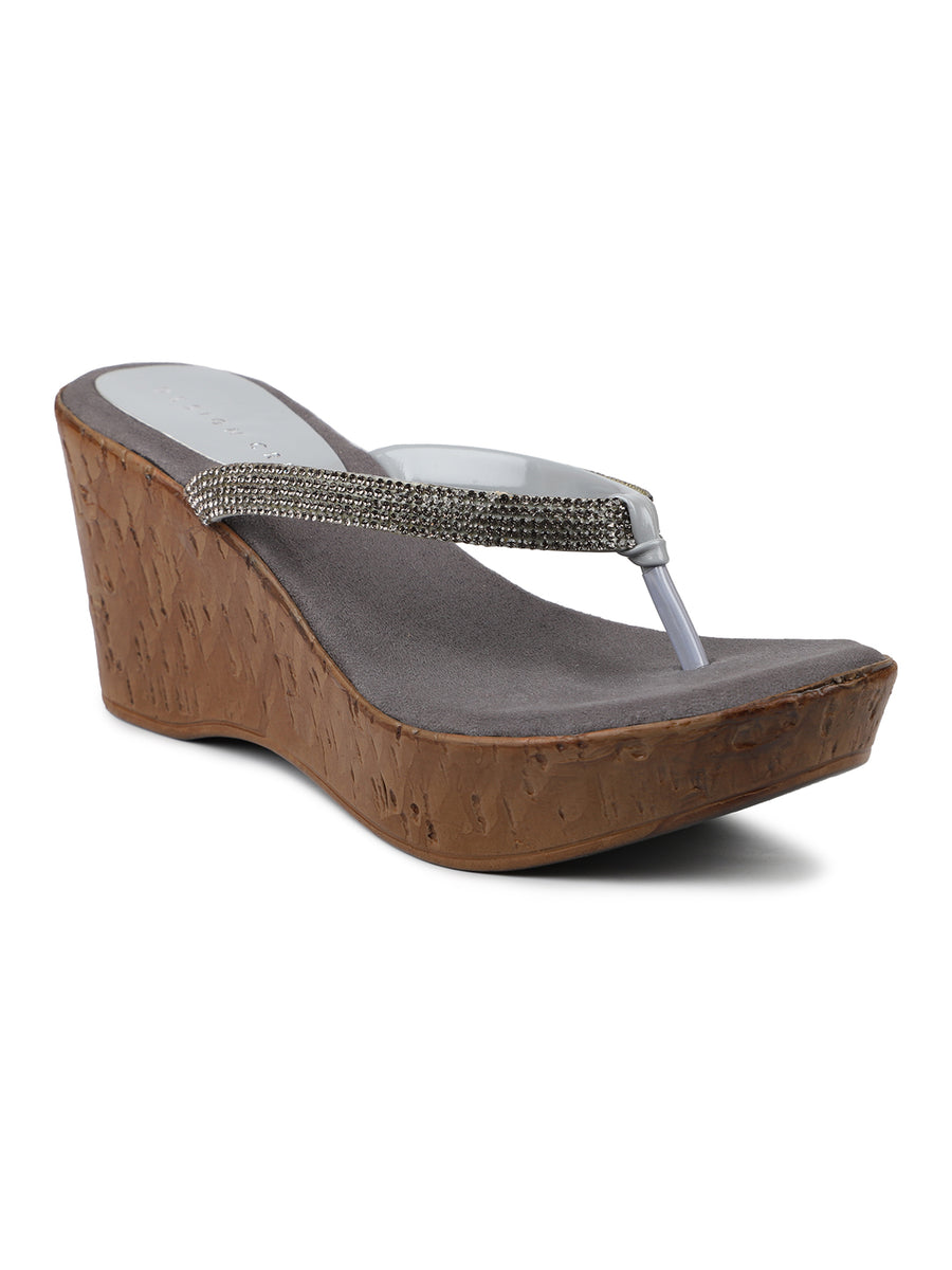Glittery Jeweled Thong Sandal
