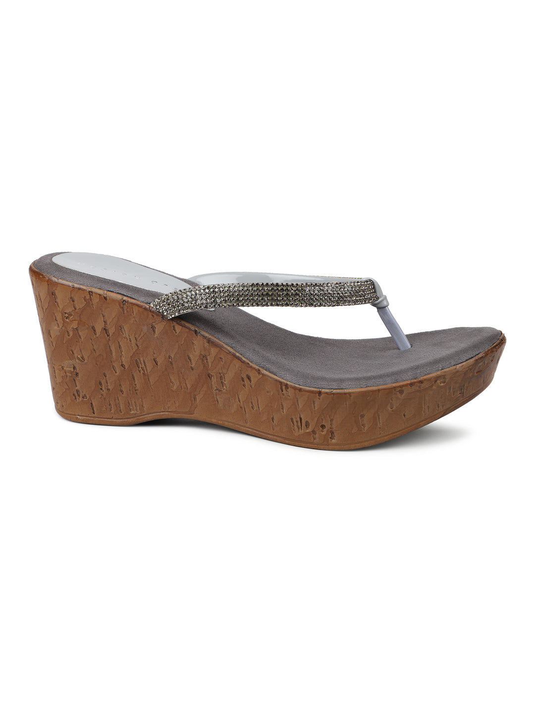 Glittery Jeweled Thong Sandal