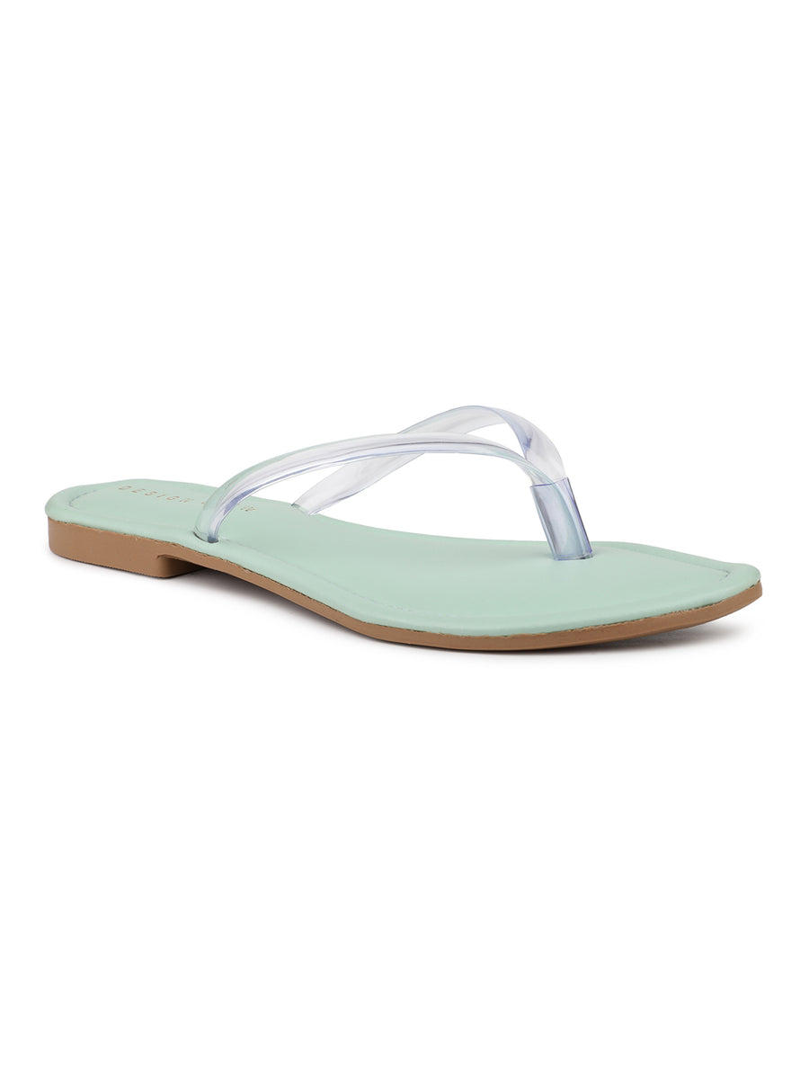 Classic V Shaped Transparent Thongs
