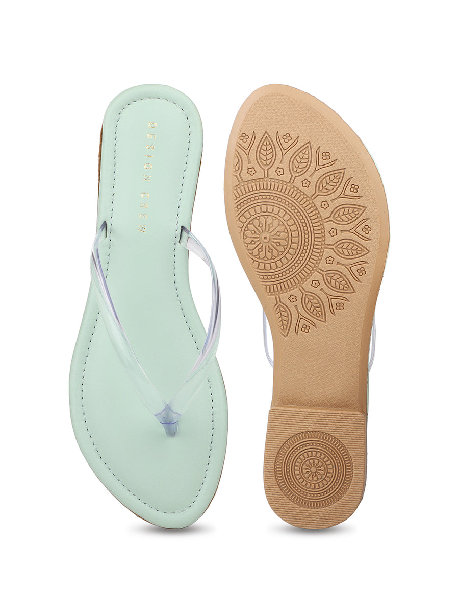 Classic V Shaped Transparent Thongs