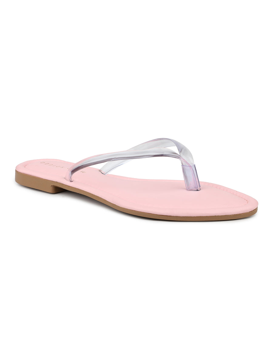 Classic V Shaped Transparent Thongs