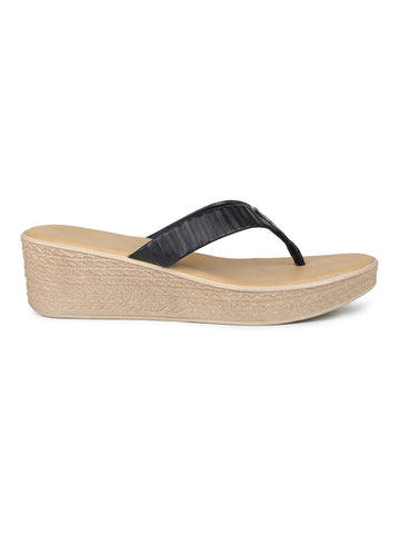 Ruched Thong Platform Sandal