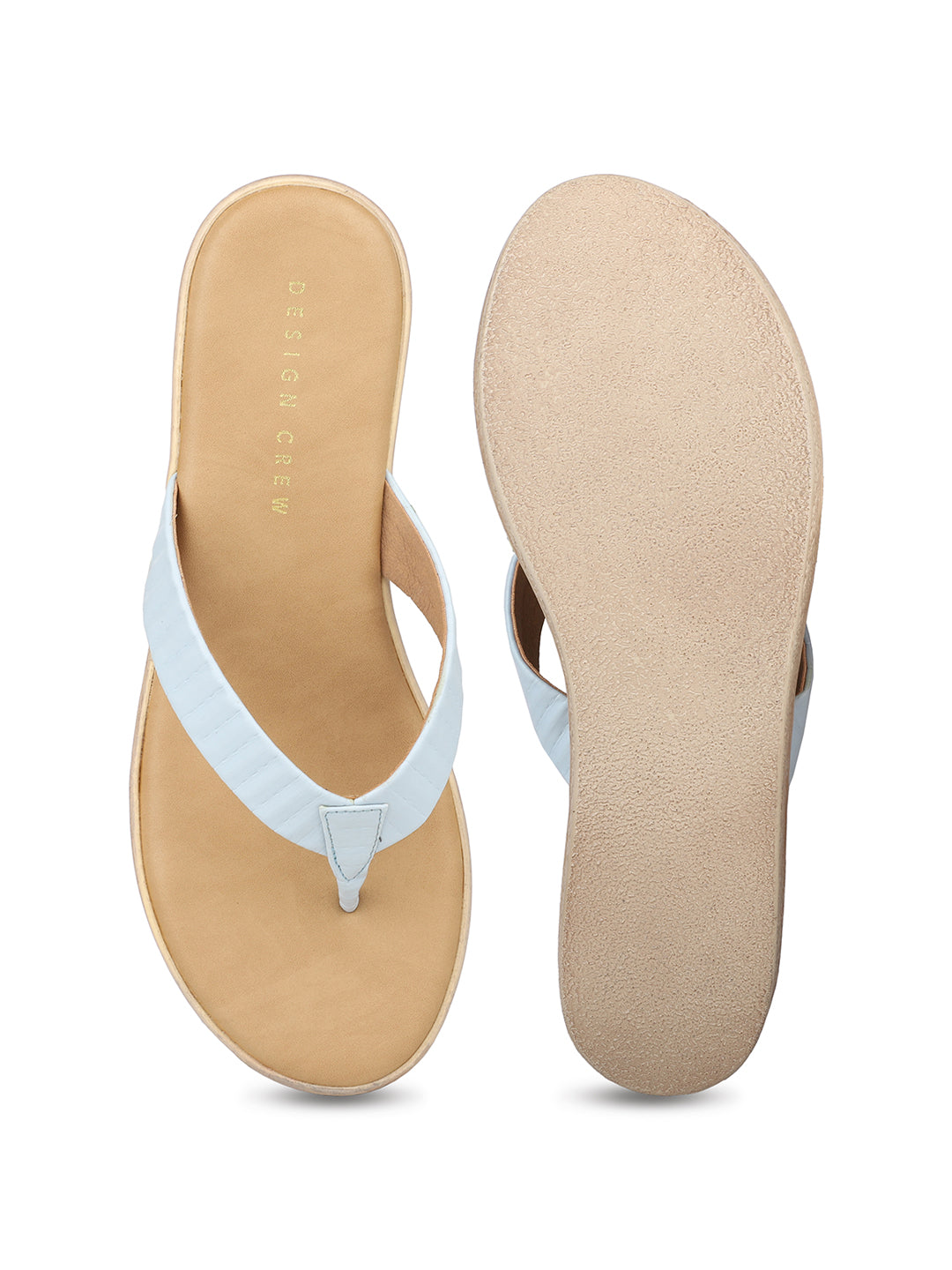 Ruched Thong Platform Sandal