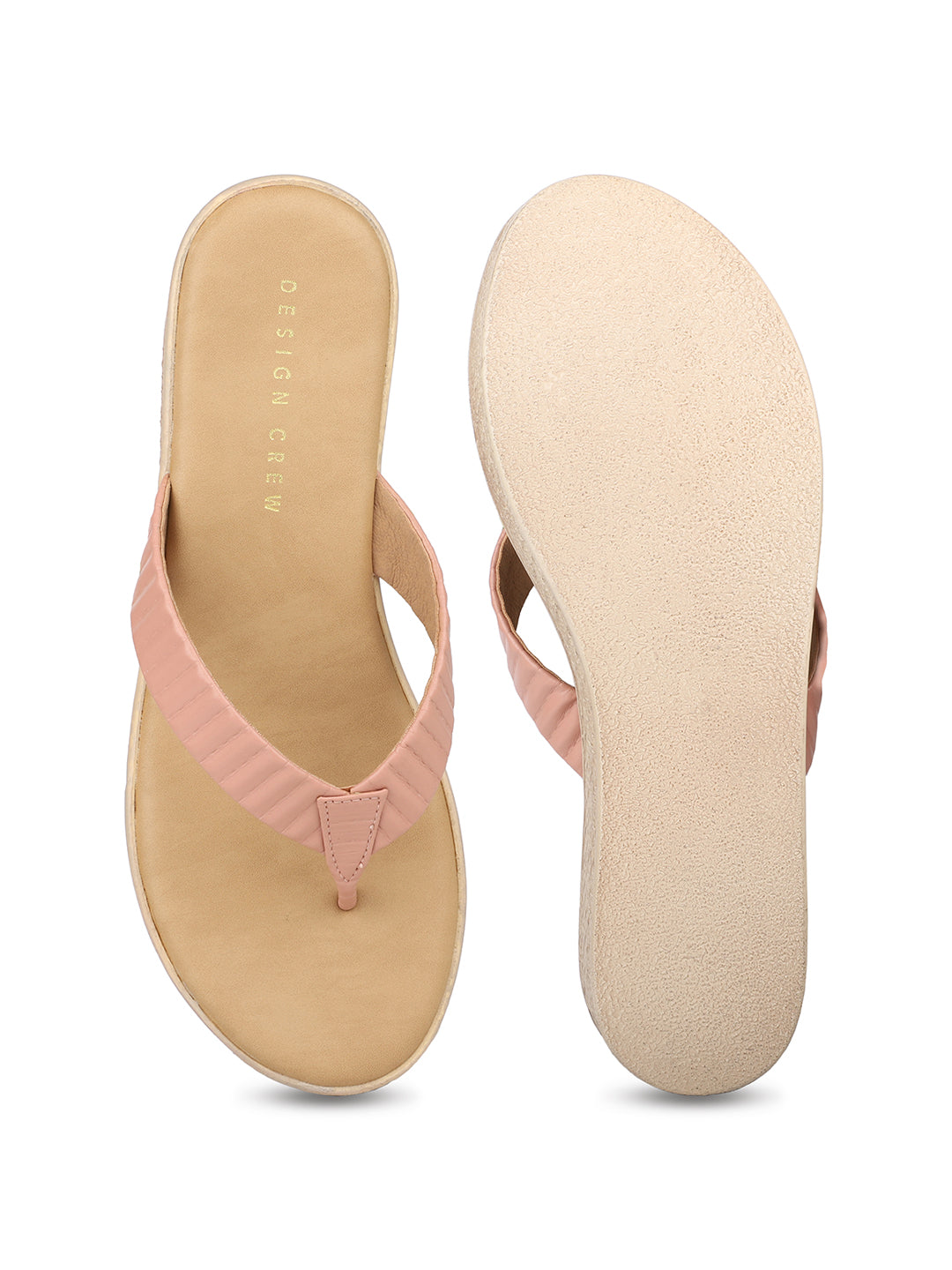 Ruched Thong Platform Sandal