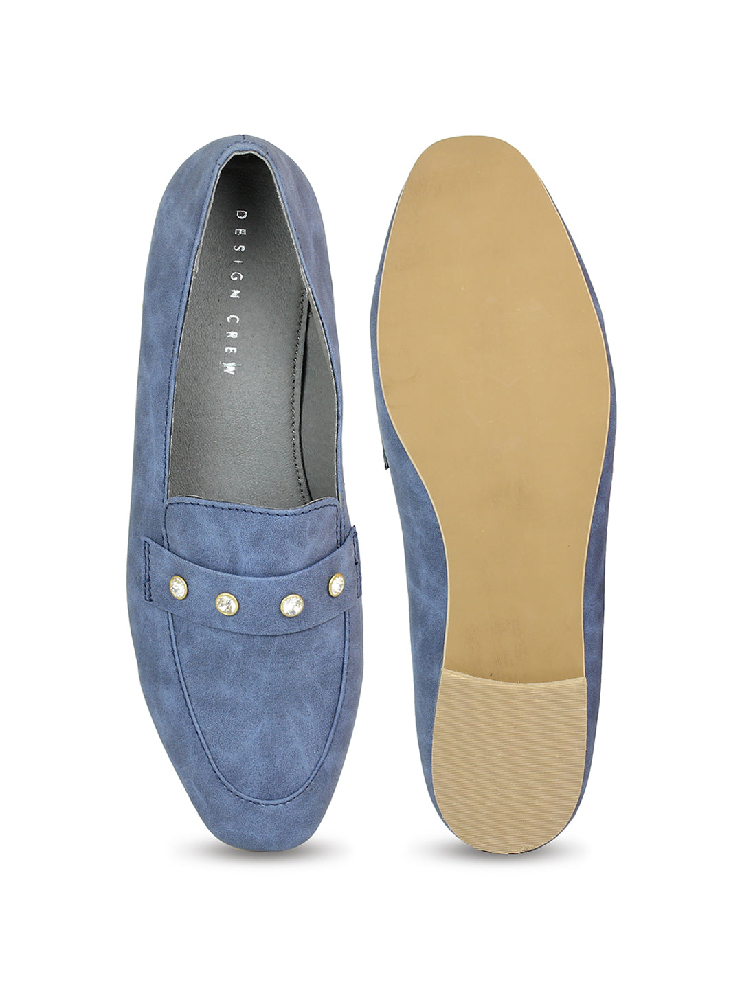 Classic Diamond Studded Pointed Loafer | Design Crew