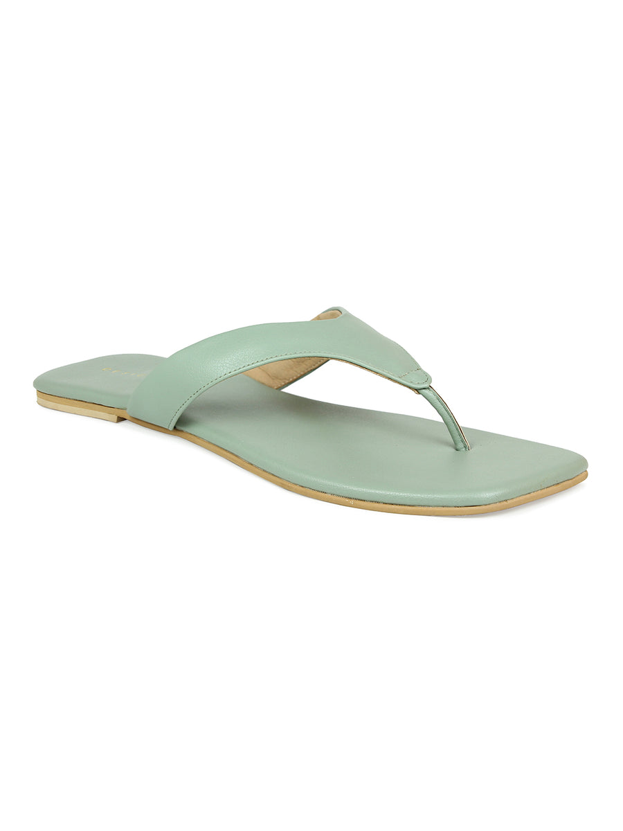 Wide Strap Thong Sandal