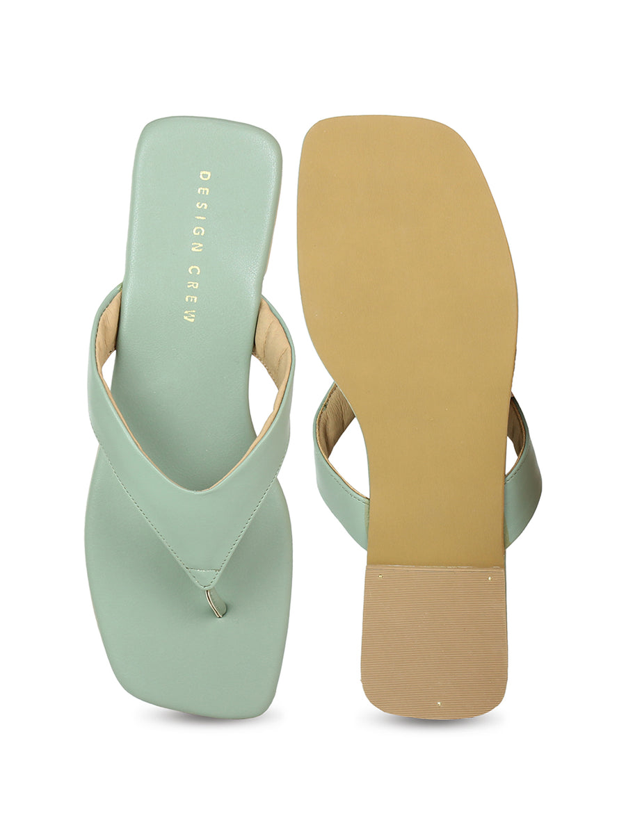 Wide Strap Thong Sandal