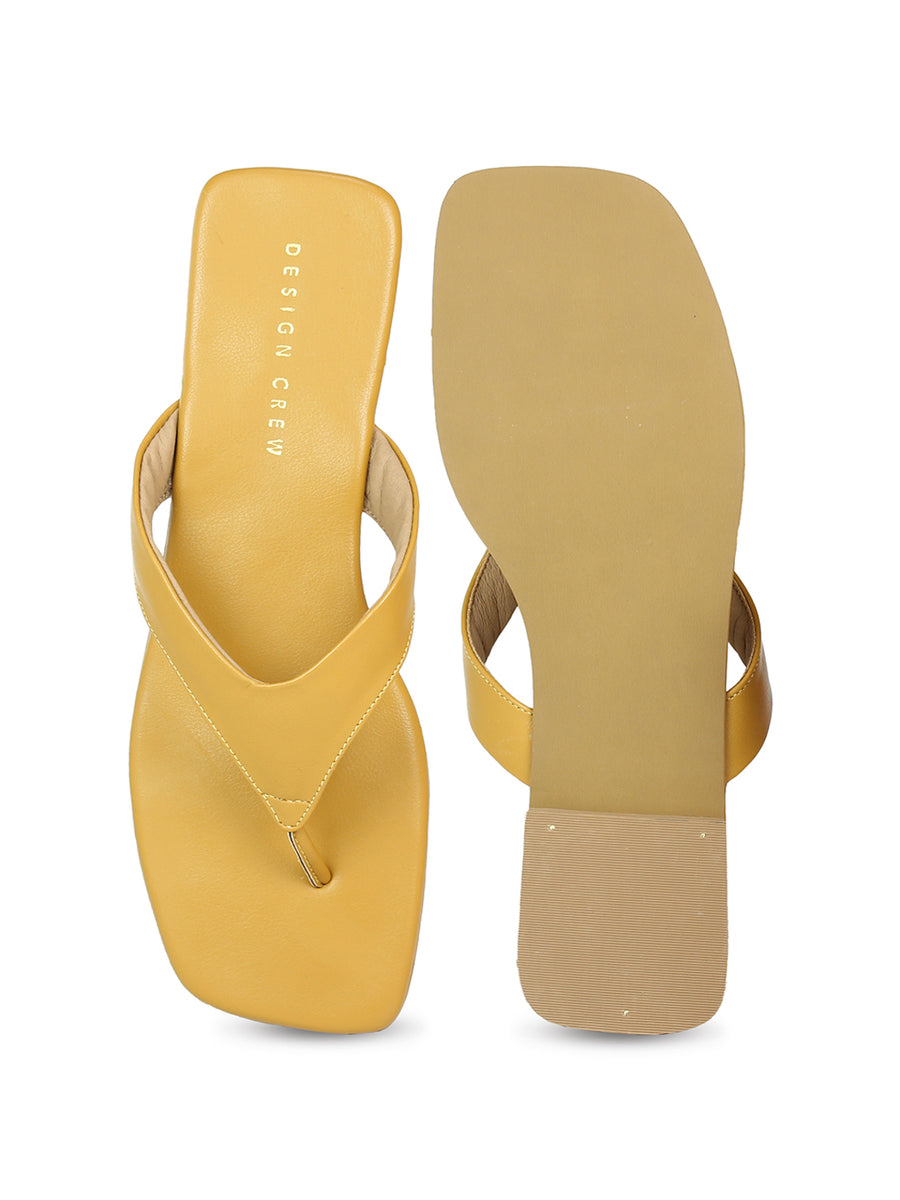 Wide Strap Thong Sandal