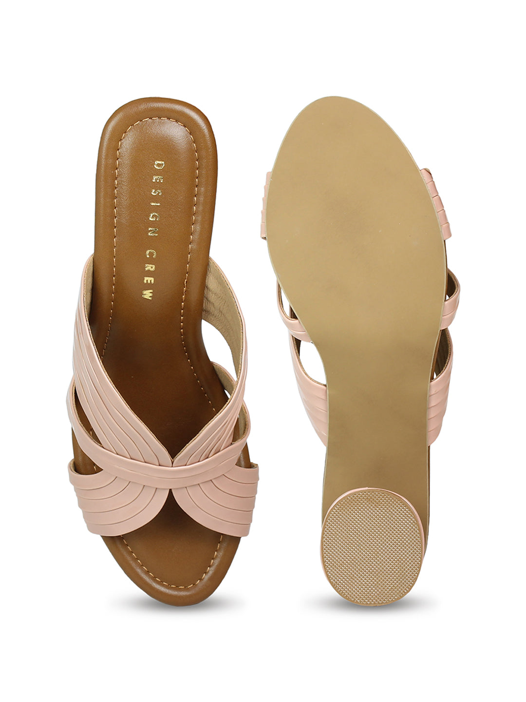 Strappy Vamp Slip on Sandal