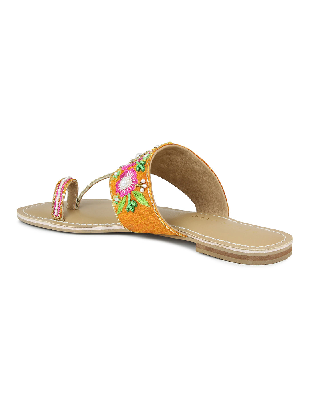 Embroidered Thong Sandal