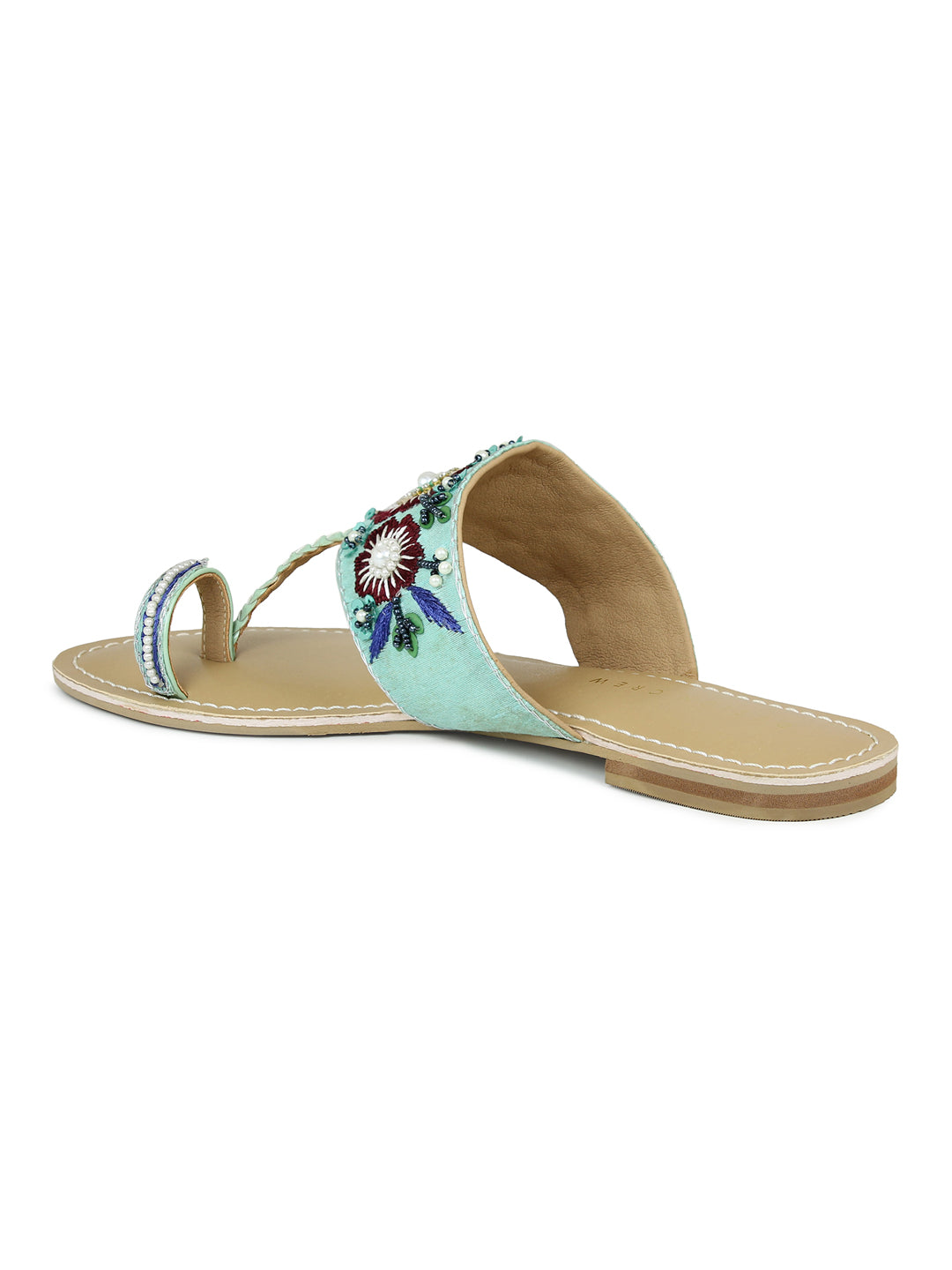 Embroidered Thong Sandal