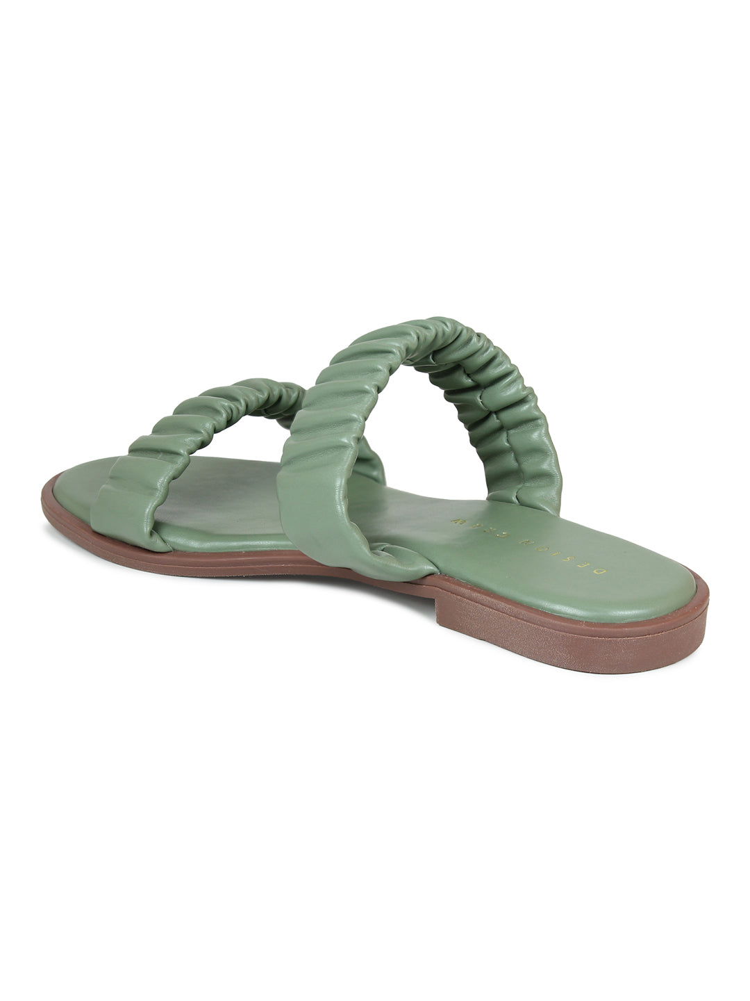 Ruched Slide Sandals