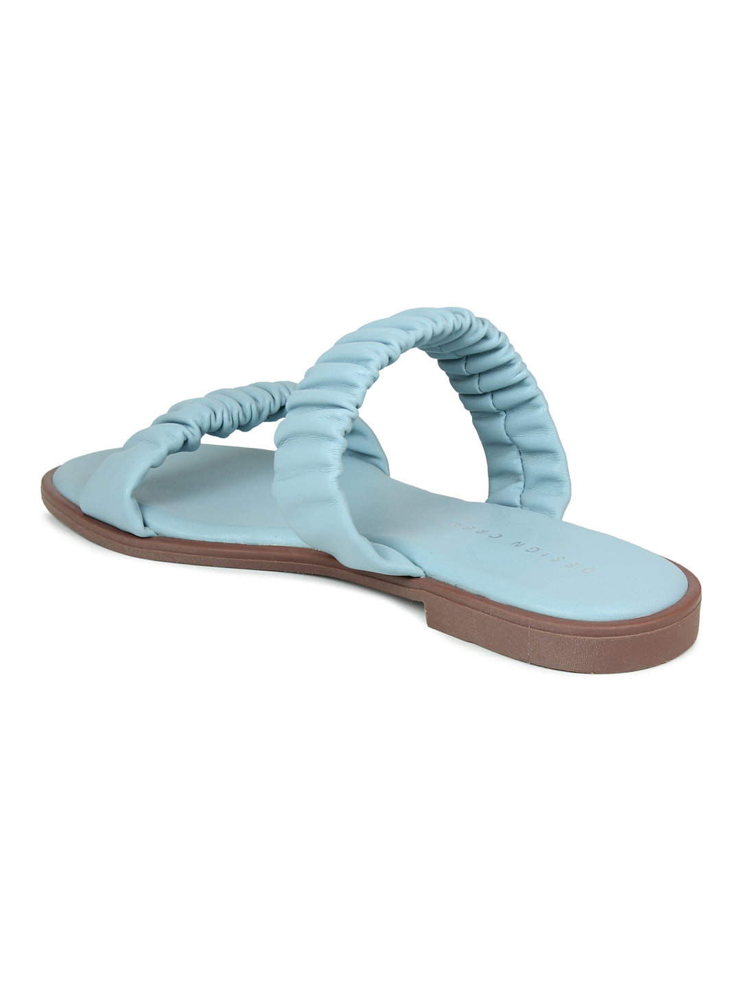 Ruched Slide Sandals