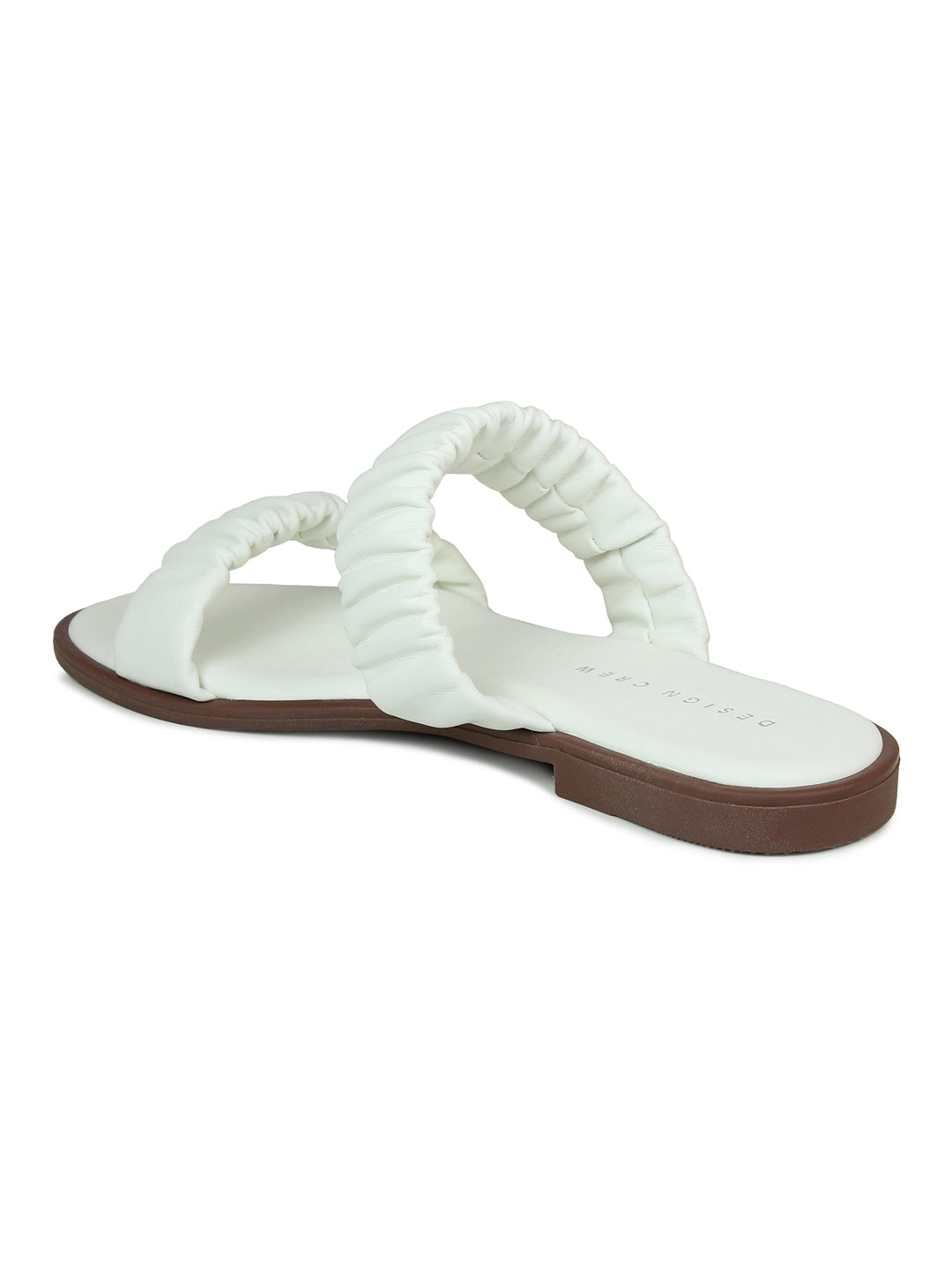Ruched Slide Sandals