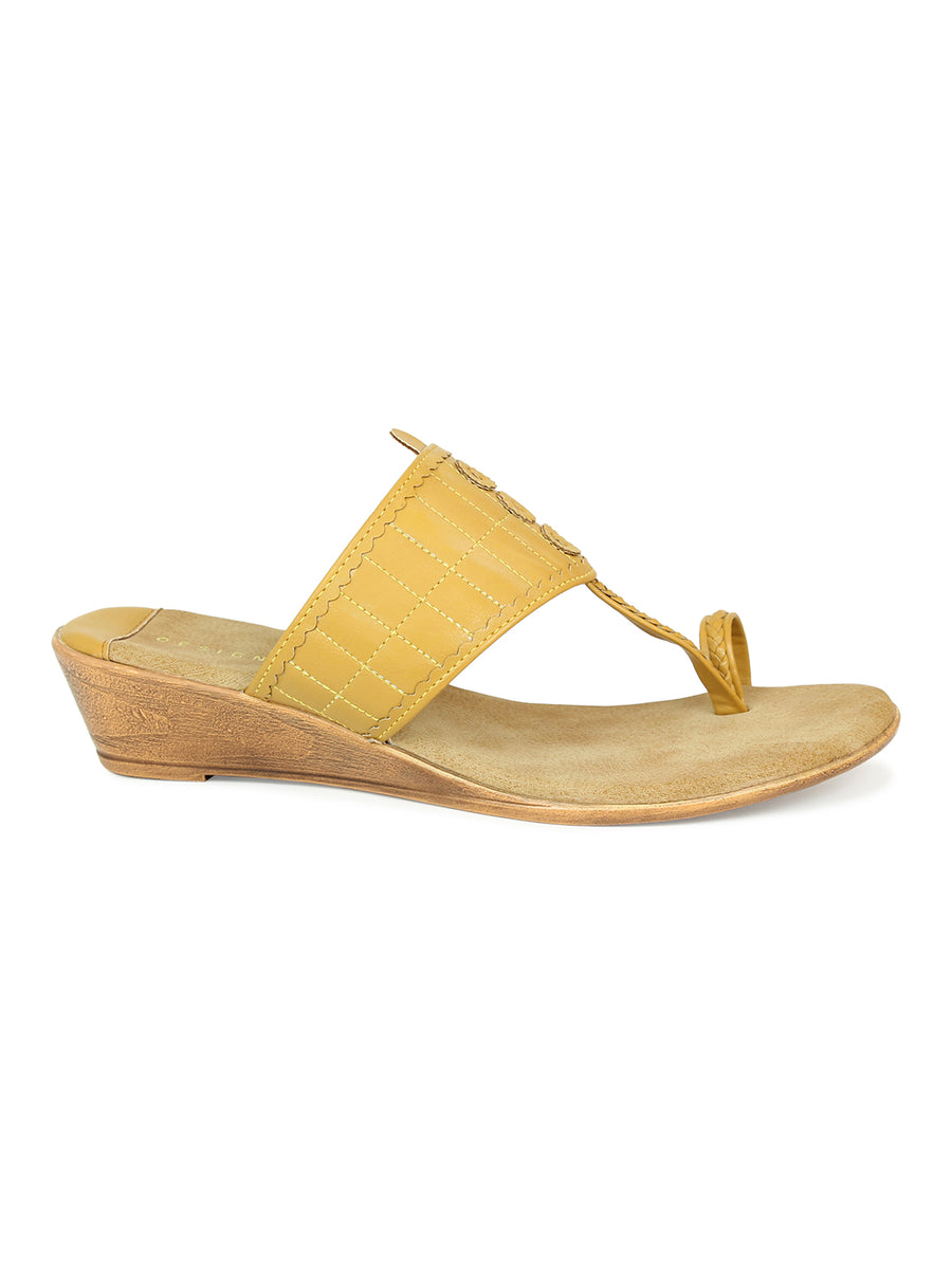 Kholapuri Inspired Wedge Sandal