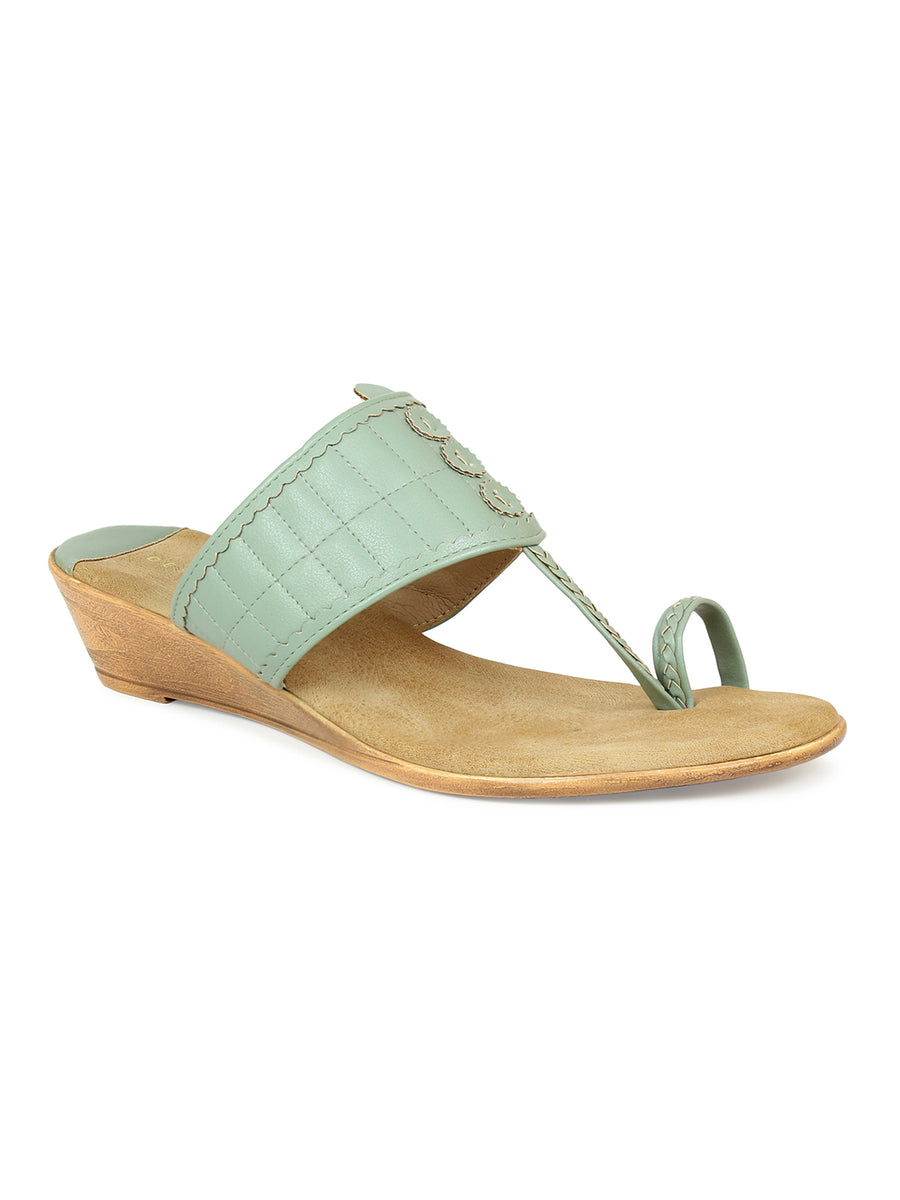 Kholapuri Inspired Wedge Sandal