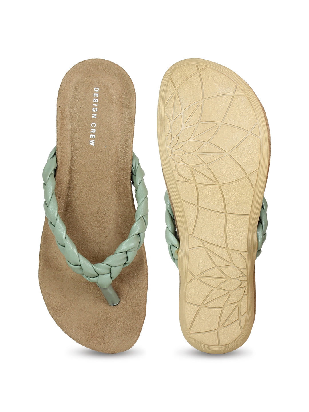 Soft Braided V Strap Sandal