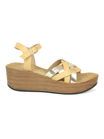 Crisscross Sandal With Ankle Straps