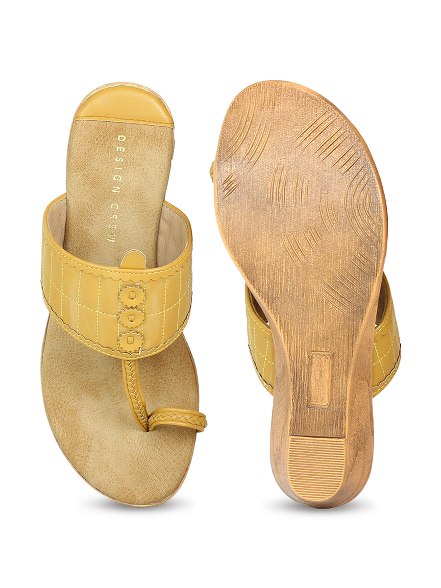 Kholapuri Inspired Wedge Sandal