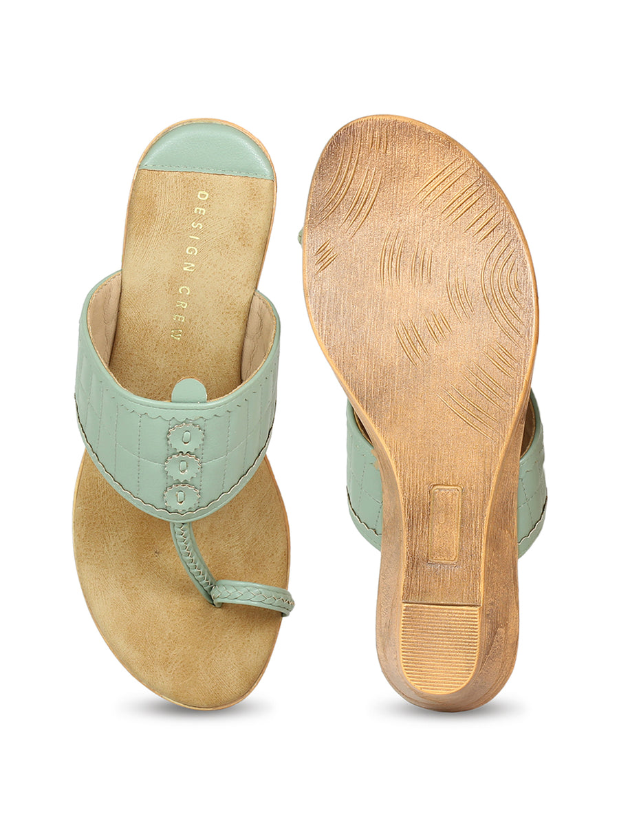 Kholapuri Inspired Wedge Sandal