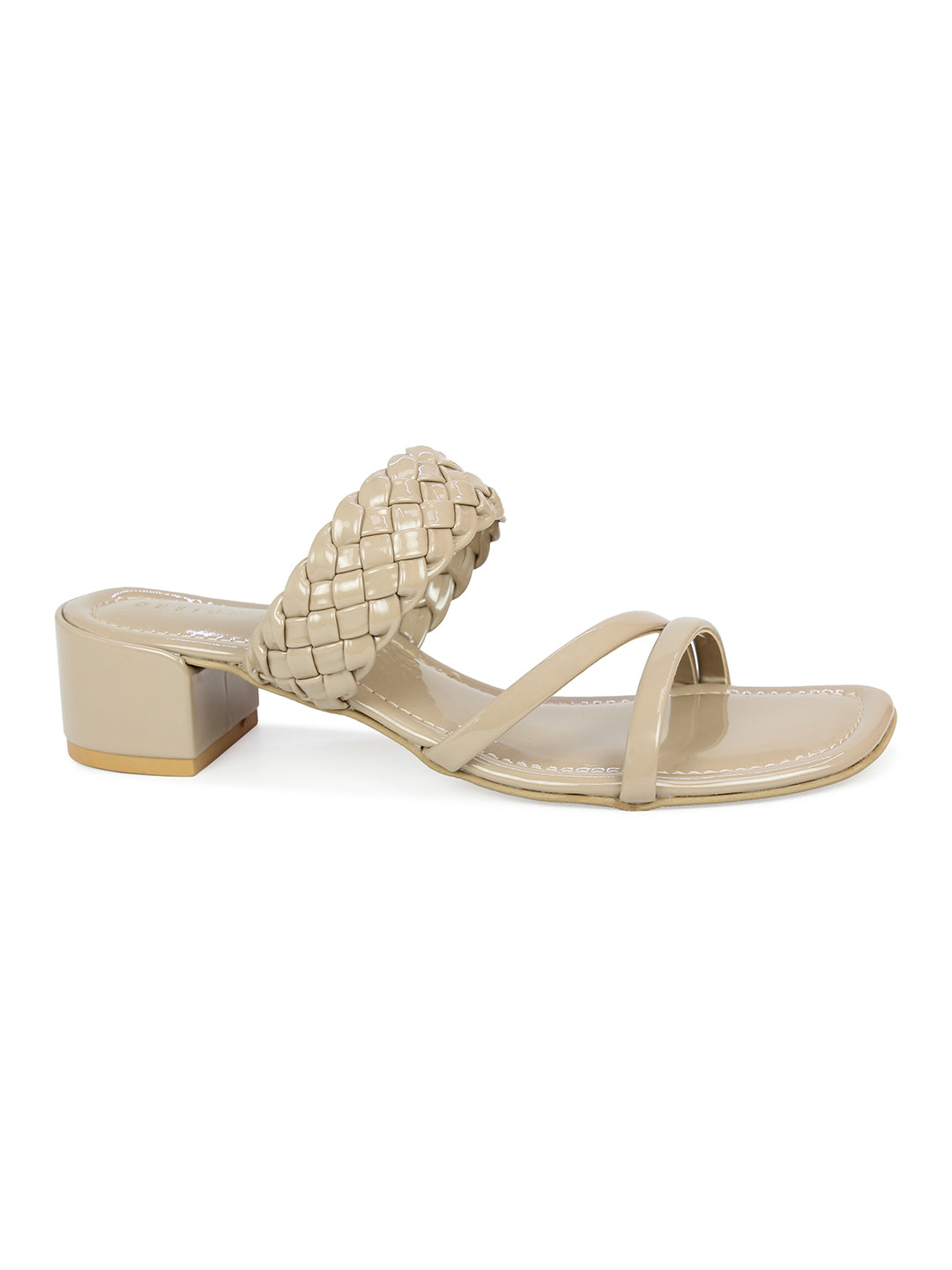 Braided Block Heel Slide Sandal | Design Crew