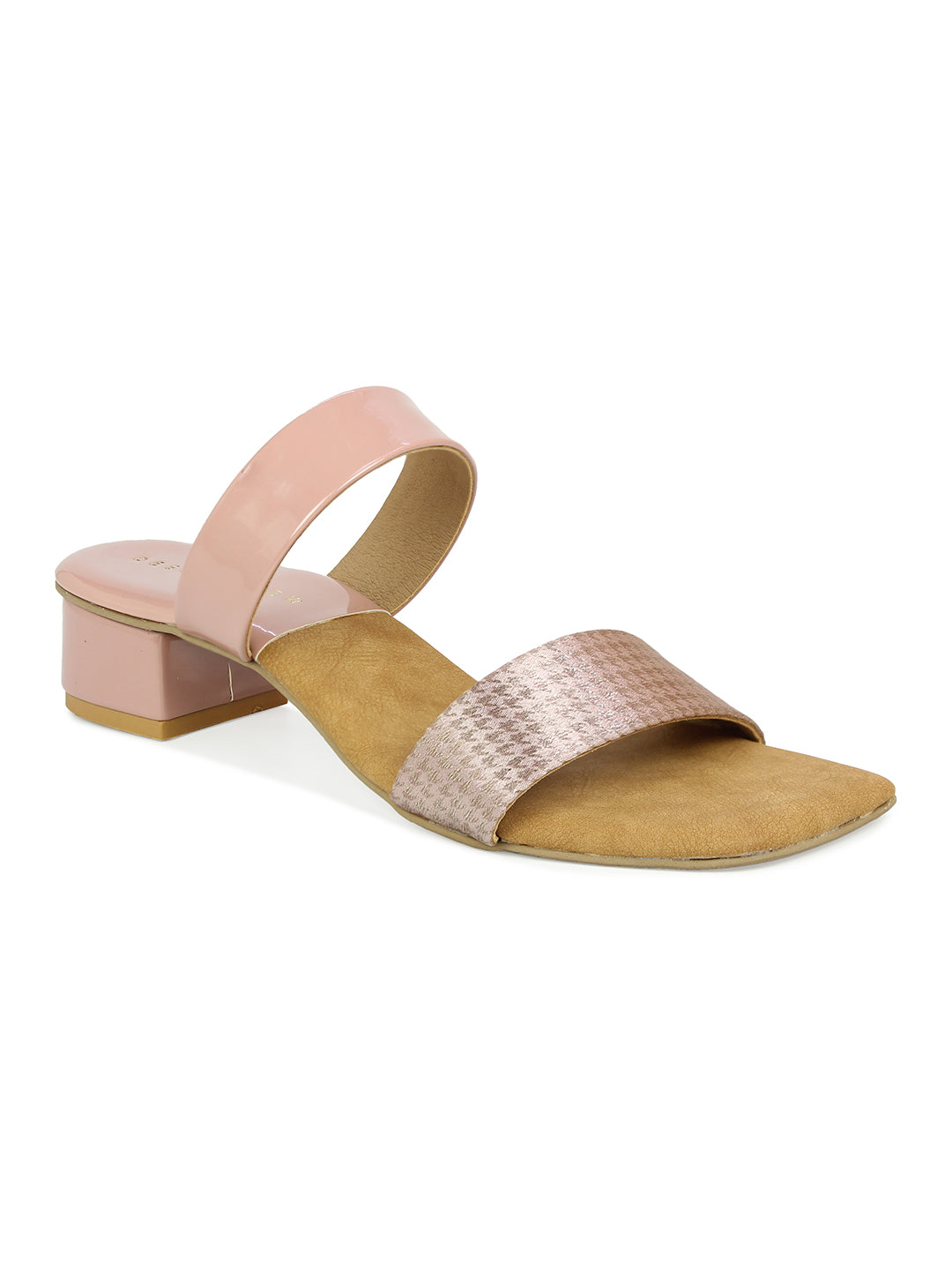 Textured Print Slide Sandal