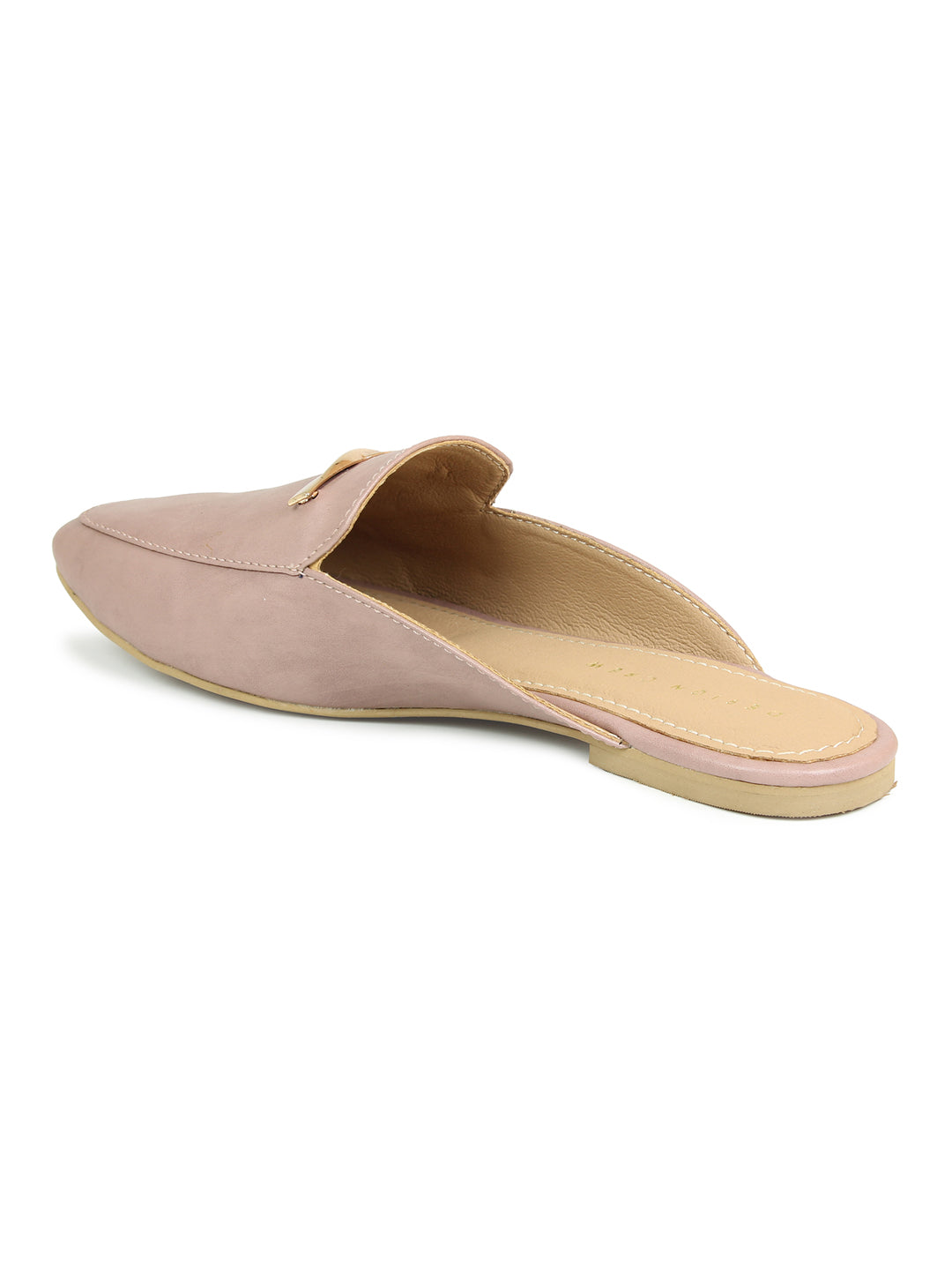 Mules With Twisted Saddle Trim