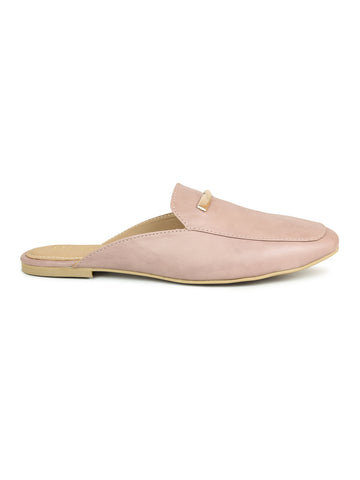 Mules With Twisted Saddle Trim
