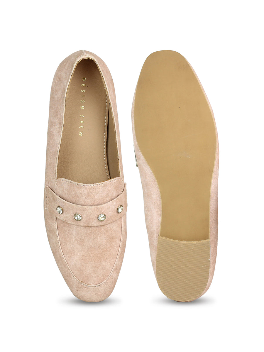 Classic Diamond Studded Pointed Loafer
