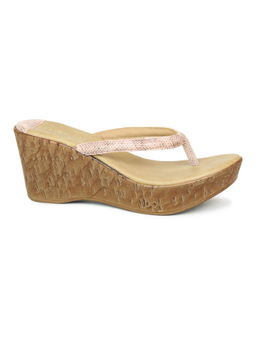 V Strap Platform Sandal
